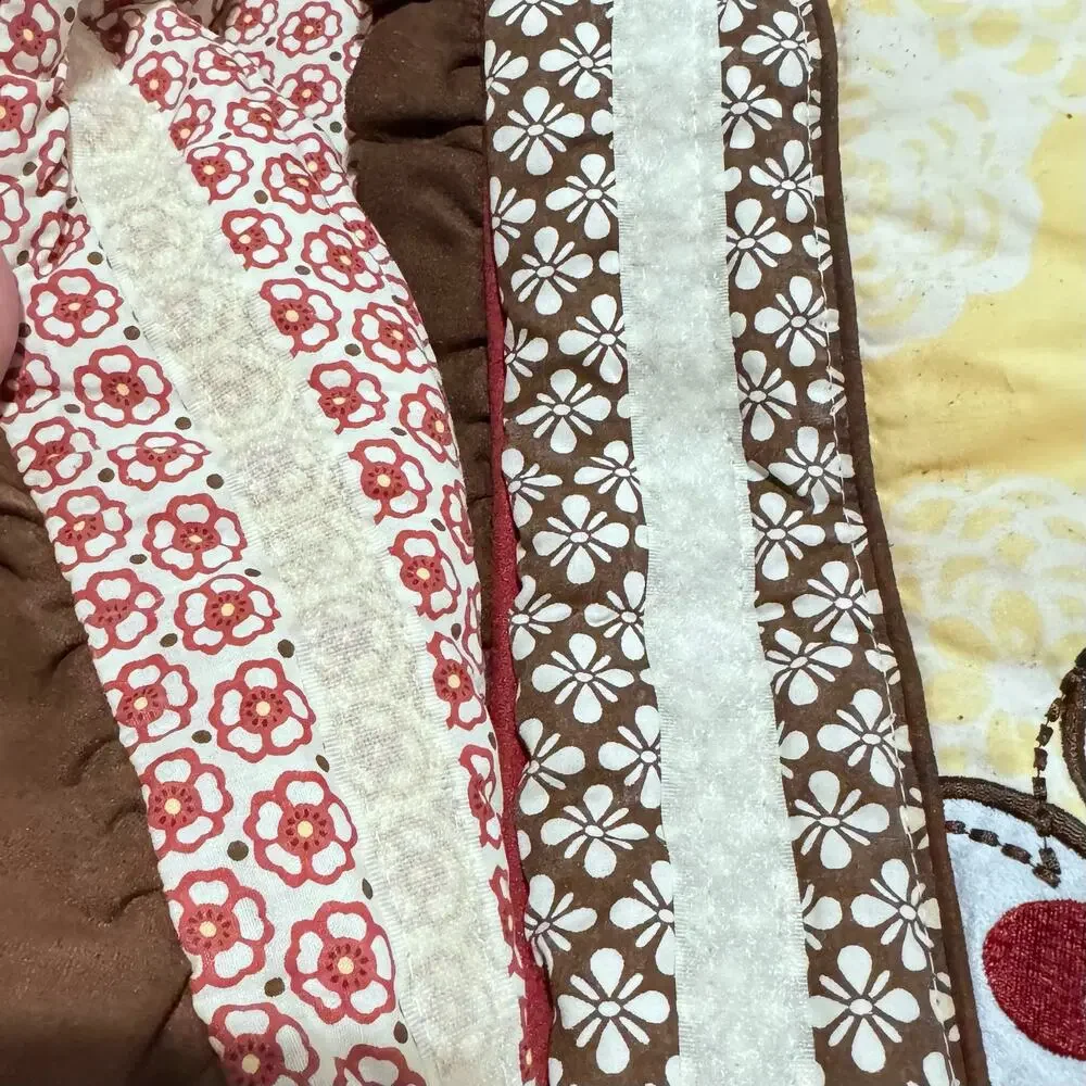 COCALO © Butterflies & Flowers Yellow & Brown Baby Nursery Large Sham 37” x‎ 20”
